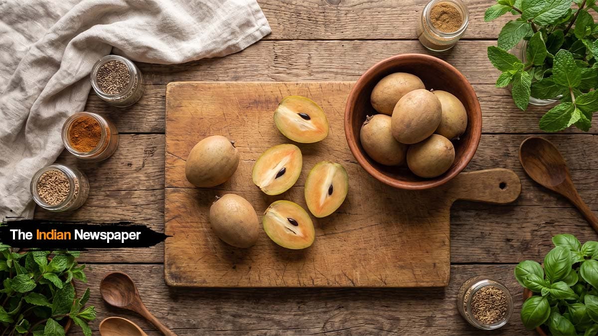 चिको (Sapodilla / चिक्कू): मीठा-नरम माल्टी स्वाद वाला फल – फाइबर और एनर्जी का देसी खजाना