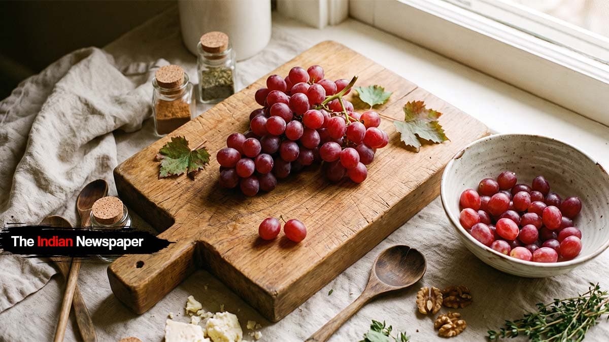 रेड ग्रेप (Red Grape): लाल-बैंगनी एंटीऑक्सीडेंट बेरी – हृदय स्वास्थ्य और स्वाद का मेल