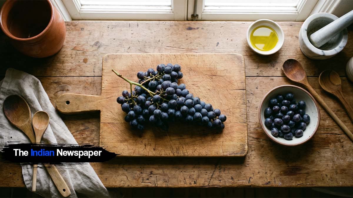 ब्लैक ग्रेप (Black Grapes): गहरी बैंगनी-काली बेरी – रेज्वेराट्रॉल और एंटीऑक्सीडेंट का पावरहाउस