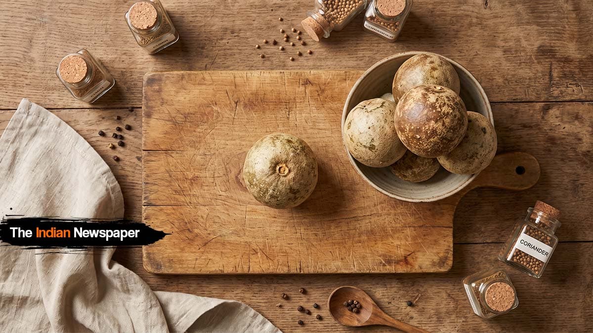 काठा (Wood Apple / कैथा): सख्त छिलके वाला सुगंधित फल – पाचन और गर्मी की राहत का आयुर्वेदिक साथी
