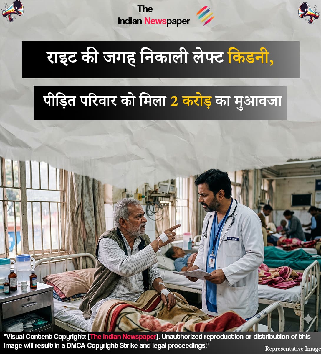 मेडिकल लापरवाही की इंतहा: राइट की जगह निकाली लेफ्ट किडनी, 14 साल बाद पीड़ित परिवार को मिला 2 करोड़ का मुआवजा