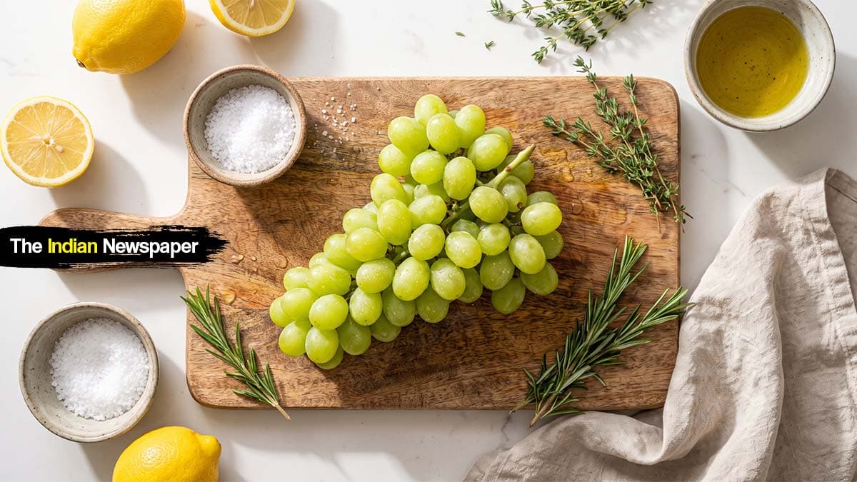 ग्रीन ग्रेप (Green Grape): रसदार, मीठी और एंटीऑक्सीडेंट से भरपूर स्नैक – बच्चों और परिवार की फेवरेट